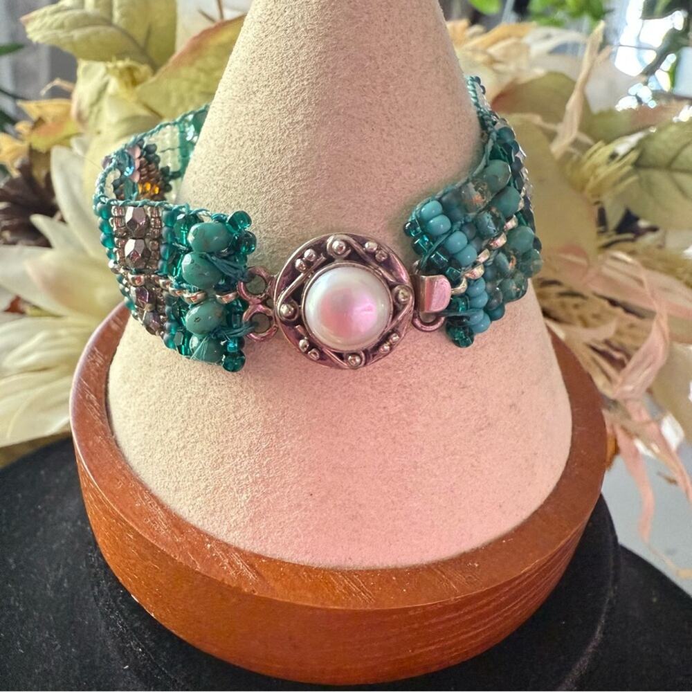 925 Sterling Silver Beaded Bracelet